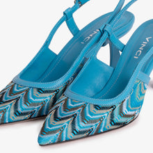 Load image into Gallery viewer, The Napoli Blue Leather Slingback Women Sandal