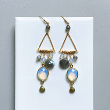 Load image into Gallery viewer, Opalite Chandie Earrings