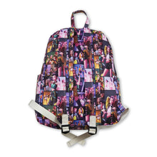 Load image into Gallery viewer, Purple patchwork music hunter kids girls backpack