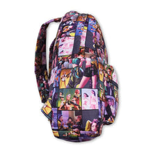 Load image into Gallery viewer, Purple patchwork music hunter kids girls backpack