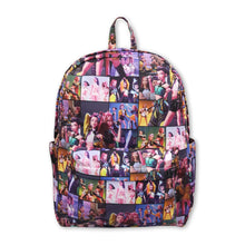 Load image into Gallery viewer, Purple patchwork music hunter kids girls backpack