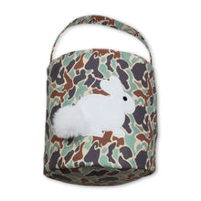 Load image into Gallery viewer, Camo rabbit embroidery kids boys Easter basket