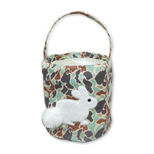 Load image into Gallery viewer, Camo rabbit embroidery kids boys Easter basket