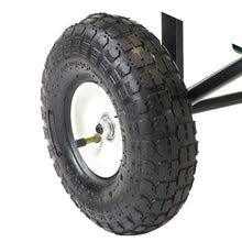 Load image into Gallery viewer, Heavy Duty Black Wheelbarrow Steel Log Garden Cart