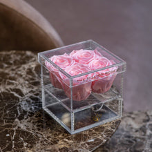 Load image into Gallery viewer, Acrylic 4 Drawer Box | Light Pink Roses