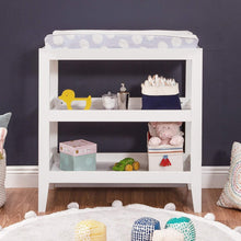 Load image into Gallery viewer, Modern White Baby Changing Table w/ 1-inch Waterproof Changing Pad