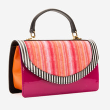 Load image into Gallery viewer, The Santa Amaro Striped Leather Handbag