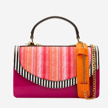 Load image into Gallery viewer, The Santa Amaro Striped Leather Handbag