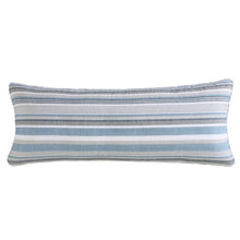 Load image into Gallery viewer, 100-Percent Cotton Blue White Grey Nautical Stripes 4 Piece Daybed Cover Set