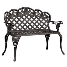 Load image into Gallery viewer, Cast Aluminum Outdoor Garden Bench