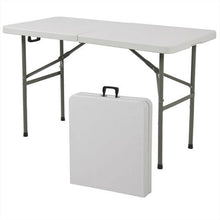 Load image into Gallery viewer, Multipurpose 4-Foot Center Folding Table with Carry Handle
