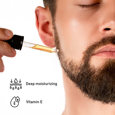 Pursonic Beard Care Grooming Kit, Micro Needle Derma Roller 0.5 mm, and Vitamin C Serum (3 fl. oz) Gift Bundle