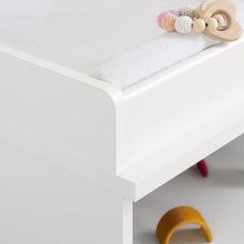 Load image into Gallery viewer, Modern Nursery 2 Drawer Storage Baby Changing Table in White