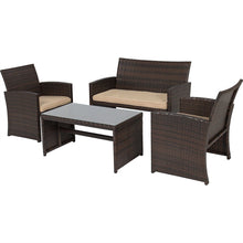 Load image into Gallery viewer, Rectangle 59 x 31-inch Solid Wood Patio Dining Table with Center Umbrella Hole