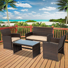 Load image into Gallery viewer, Rectangle 59 x 31-inch Solid Wood Patio Dining Table with Center Umbrella Hole