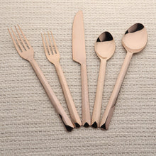 Load image into Gallery viewer, Ariella PVD 5 Pc. Flatware Set