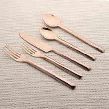 Load image into Gallery viewer, Ariella PVD 5 Pc. Flatware Set