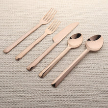 Load image into Gallery viewer, Ariella PVD 5 Pc. Flatware Set