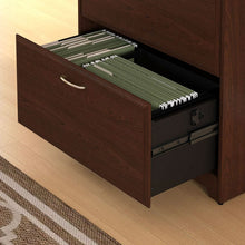 Load image into Gallery viewer, 2-Drawer Lateral File Cabinet in Cherry Wood Finish