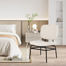 Load image into Gallery viewer, Modern Beige Upholstered Ergonomic Padded Accent Chair
