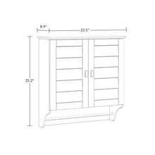 Load image into Gallery viewer, Wall Mounted Bathroom Medicine Cabinet with Louver Doors and Towel Bar in White