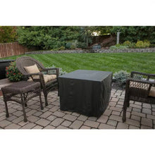 Load image into Gallery viewer, 30-inch Outdoor Bronze LP Propane Gas Fire Pit with Lava Rocks and Cover
