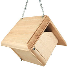 Load image into Gallery viewer, Hand Crafted Pine Wood Hanging Bird House for Carolina Wrens - Made in USA
