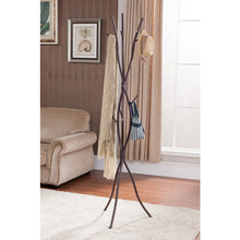 Load image into Gallery viewer, Metal Tree Branch Style Coat Rack with Multiple Hooks in Bronze