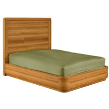Load image into Gallery viewer, Queen Modern Wood Platform Bed Frame with Round Corners and Headboard