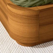 Load image into Gallery viewer, Queen Modern Wood Platform Bed Frame with Round Corners and Headboard
