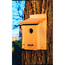 Load image into Gallery viewer, Cedar Wood Birdhouse - Ideal for Eastern Western and Mountain Bluebirds
