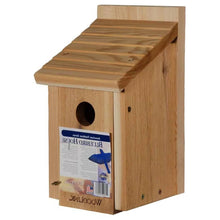 Load image into Gallery viewer, Cedar Wood Birdhouse - Ideal for Eastern Western and Mountain Bluebirds