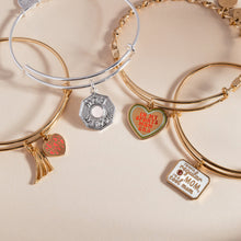 Load image into Gallery viewer, 'Super Mom' Heart and Cape Charm Bangle