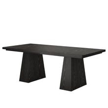 Load image into Gallery viewer, Modern Home Office Computer Desk Workstation in Black Wood Finish