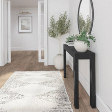 Load image into Gallery viewer, Solid Wood Modern Accent Console Table / Sofa Table in Black Finish