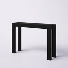 Load image into Gallery viewer, Solid Wood Modern Accent Console Table / Sofa Table in Black Finish