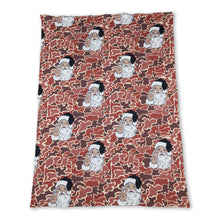 Load image into Gallery viewer, Brown camo santa baby kids Christmas blankets