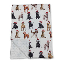 Load image into Gallery viewer, Christmas hat dog print baby kids blankets