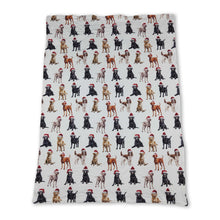 Load image into Gallery viewer, Christmas hat dog print baby kids blankets