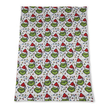 Load image into Gallery viewer, Christmas lighting green face baby kids blankets