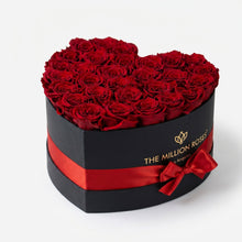 Load image into Gallery viewer, Heart Black Box | Red Roses