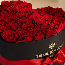 Load image into Gallery viewer, Heart Black Box | Red Roses