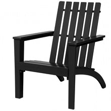Load image into Gallery viewer, Indoor/Outdoor Acacia Wood Adirondack Lounge Armchair - Black