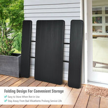 Load image into Gallery viewer, Folding Picnic Table with 2 Benches Outdoor Patio Dining Set in Black