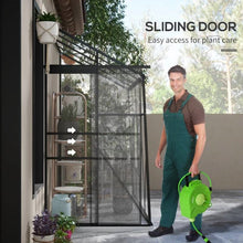 Load image into Gallery viewer, 8.3 ft x 4.1 ft Outdoor Polycarbonate Lean-to Greenhouse with Black Metal Frame