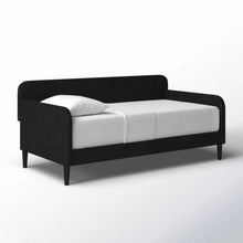 Load image into Gallery viewer, Twin size Modern Black Velvet Upholstered Daybed