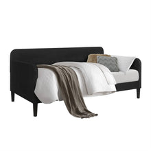 Load image into Gallery viewer, Twin size Modern Black Velvet Upholstered Daybed