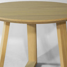 Load image into Gallery viewer, 36 Inch Round Scandinavian Solid Wood Dining Table in Blonde