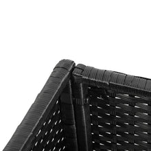 Load image into Gallery viewer, Black Modern PE Rattan Wicker Raised Garden Bed Elevated Planter Box