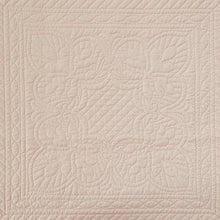 Load image into Gallery viewer, King Size 3 Piece Reversible Scalloped Edges Microfiber Quilt Set in Blush